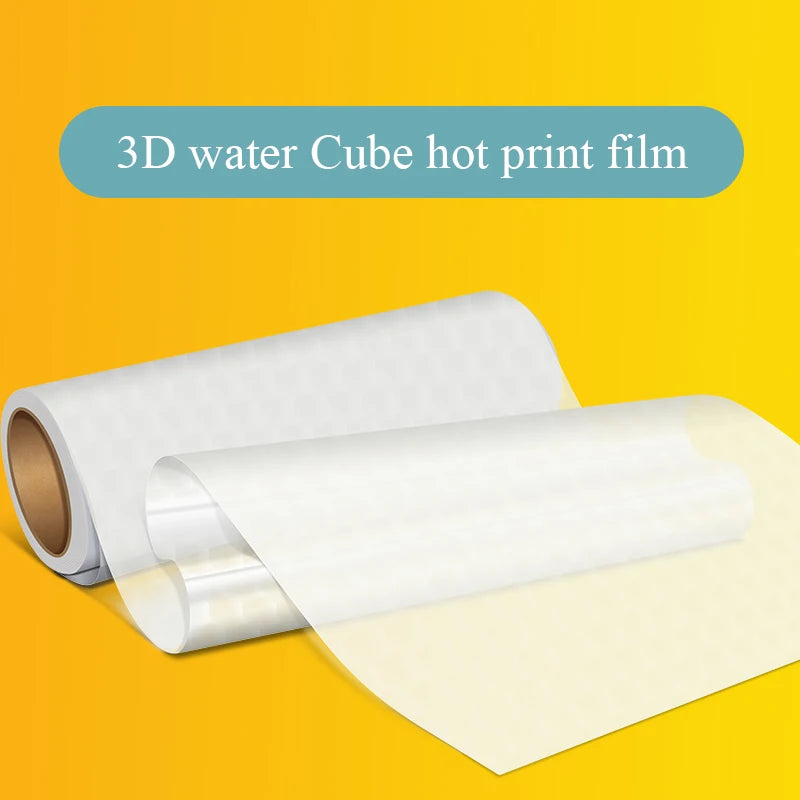 30Cm 60Cm Roll DTF PET print Film 3D Water Cube Film A4 A3