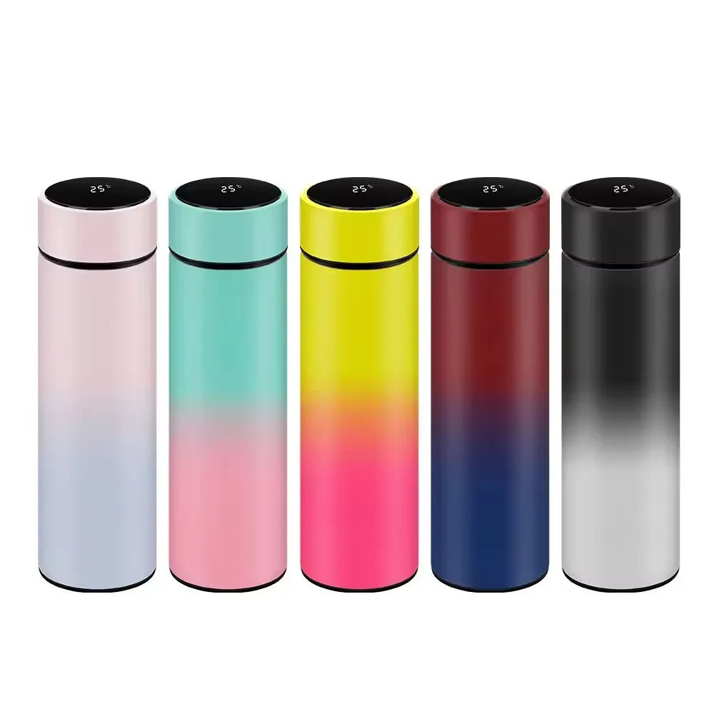 Sublimation Stainless Steel LED Temperature Display Sports Water Bottles Smart Thermos Water Bottle to Drink Water