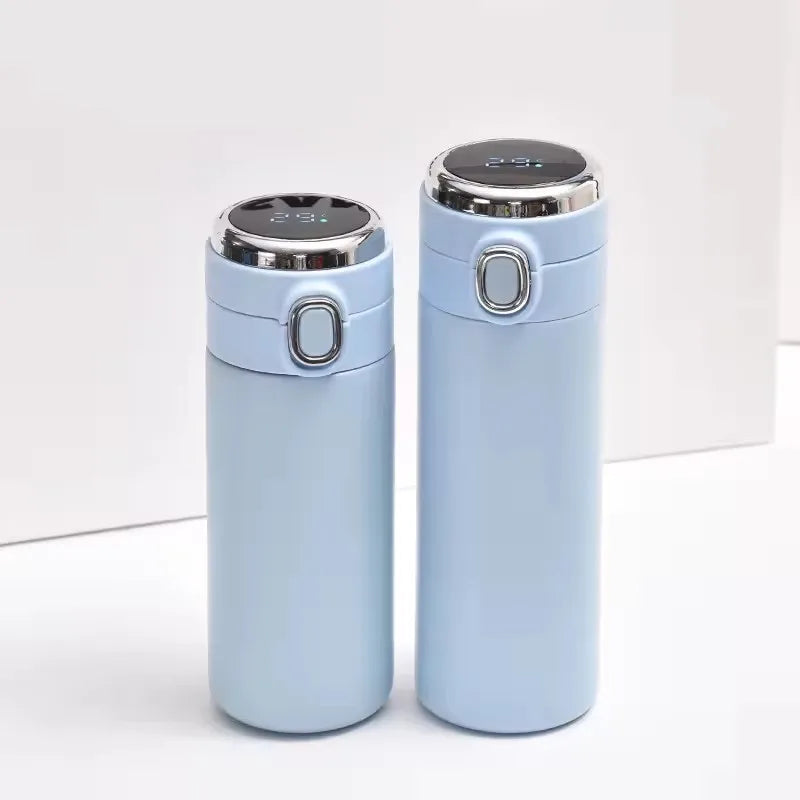 2024 Sublimation Water Bottle Outdoor Travel Double Wall Vacuum Flask Stainless Steel Tumbler Cup Led Temperature Display