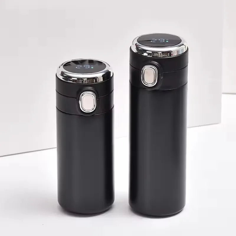 2024 Sublimation Water Bottle Outdoor Travel Double Wall Vacuum Flask Stainless Steel Tumbler Cup Led Temperature Display