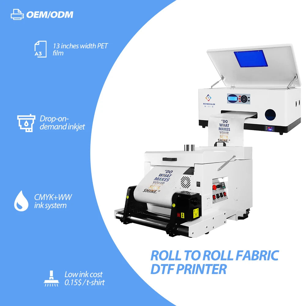 DTF Printer XP600 A3 Fabric Printing Machine Plotter