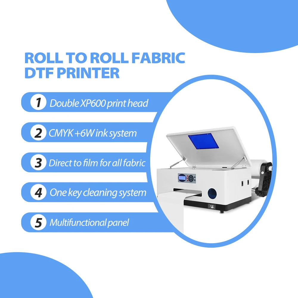 DTF Printer XP600 A3 Fabric Printing Machine Plotter