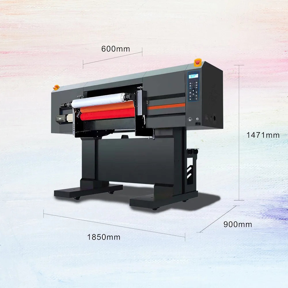 TIFFAN UV DTF Printer 8-Color Ink Sleeking Roll to Roll Transfer PET Film